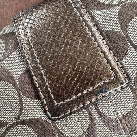 Coach Y2K Soho Signature Mini Demi Baguette Style No. 8K38 - Picture 7 of 15